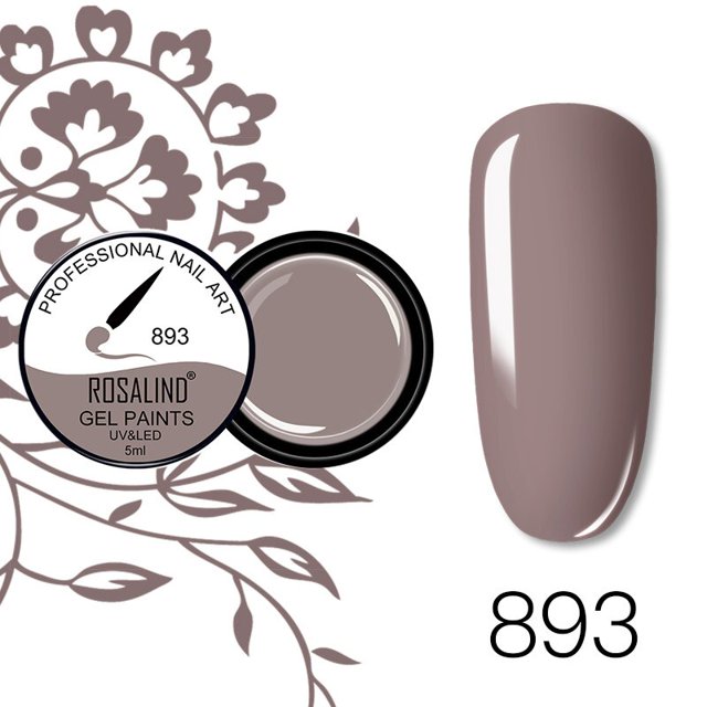 ROSALIND 5ml Nail Stamping Gel Polish Negro Blanco Varnis Nail Polish Stamp Painting Color Soak Off UV Gel para Nail Art Stamping Tan Jianjun unisex