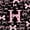 Pink H, variant on Erosebridal Ribbon Bow Knot K Personalized Initial Twin Sheet Sets 3pcs,Black Pink Bow Tie Bedding,Lightweight Room Decor