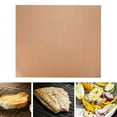 3PCS 40*33cm Non Stick BBQ Grill Mat Baking Grilling Copper Fiberglass