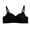 Black, variant on Penkiiy Women Bras Women Solid Underwired Sexy Lace Back Double Breasted Lingerie Black Bras