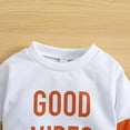 thumbnail image 3 of StylesILove Unisex Baby Boys Girls Plaid Pumpkin Long Sleeve Cotton Brown Sweatshirt Romper Toddler Halloween Jumpsuit (6 Months), 3 of 6