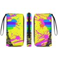 thumbnail image 2 of Womens Wallet Bifold Ladies Cluth Bag Wristlet Wrist Strap Long Purse Pride Eiffel Tower Design, 2 of 6
