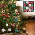 thumbnail image 2 of Christmas Tree Ornaments Set 46 pcs 6 cm Alien Painted Glass Ball Decorations for Holiday Tree Display, 2 of 9