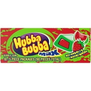 Hubba Bubba Strawberry Watermelon Gum, 5 Pieces, 9 Ct