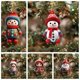 thumbnail image 2 of Colgantes colgantes planos de acrílico para Navidad, Papá Noel, Cluas, muñeco de nieve, adornos colgantes para árbol de Navidad, decoración navideña, Feliz Año Nuevo 2024, 2 of 4