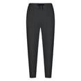 thumbnail image 4 of Hrsba Mens Running Pants,Elastic Waist Drawstring Loose Summer Casual Sports Long Pants, 4 of 5