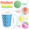 thumbnail image 3 of Vasos de papel CUPLOOV, 150 ml, 500 unidades, multicolor, desechables, 3 of 8