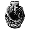 thumbnail image 3 of Sudadera con capucha visual anti-vértigo en blanco y negro para hombre, estampado 3D, patrón abstracto personalizado, ropa de calle, chaqueta informal de moda, 3 of 4