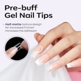 thumbnail image 4 of ERNA 550PCS Soft Gel X Nail Tips Supplies,Full Cover False Nail Tips for Acrylic Nails Gel,Short Square Medium Length Almond Nail Tip, 4 of 16