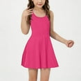 thumbnail image 2 of vdgthytj Girls Tennis Dress Summer Racerback Sleeveless Workout Dress Casual A-Line Sports Mini Dress Athletic Outfits, 2 of 8