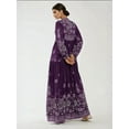 thumbnail image 6 of Printed Long Sleeve Viscose Maxi Dress, 6 of 7