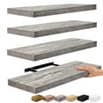 thumbnail image 1 of Sorbus Wall Mounted Floating Shelves for Wall Décor - Large 24 Inch, 3 Pack, Gray, 1 of 6