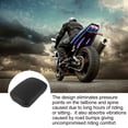 thumbnail image 3 of Phenofice Motorbike Seat Pad 1Pcs PU Rear Cushion in Black Color for Long Rides Everyday Use Waterproof, 3 of 7