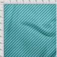 thumbnail image 4 of oneOone Silk Tabby Turquoise Blue Fabric Stripes Diy Clothing Quilting Fabric Print Fabric By Yard 42 Inch Wide, 4 of 5