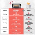 thumbnail image 3 of DASH Clear View Toaster - Compact Design with 7 Browning Levels & Clear-View Window, Extra-Wide Slot Large Toaster, 1-Touch Defrost, Reheat & Bagel F, 3 of 7