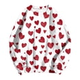 thumbnail image 6 of vigerkar Valentine Sweatshirt Women Oversized Hearts Long Sleeve Shirt Heart Sweatshirts Gift for Her (Wine, XL), 6 of 9