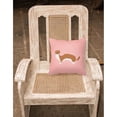 thumbnail image 2 of Pink Check Themed Fabric Decorative Pillow, 2 of 2