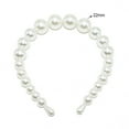 thumbnail image 4 of Exquise Bandeau Perle Réglable Résistant à l'Usure Universelle Chic Accessoires de Coiffure Cadeaux de Jour Valentines Diadème pour les Femmes 22mm, 4 Grosses Perles, 4 of 7