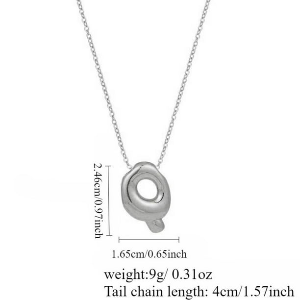 Collar para Mamá,Joyería de Aleación Personalizada de la Carta Inicial de Plata para Ella,Regalo para el Aniversario Del Cumpleaños de la Madre,Collar con Iniciales
