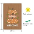 thumbnail image 5 of Thanksgiving Garden Flag Double Sided Welcome Flag Fall Maple Leaves Pumpkin Yard Flag for Garden Lawn Indoor Thanksgiving Christmas Autumn Signs Welcome Flags Size, 5 of 6
