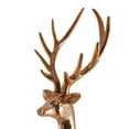thumbnail image 4 of 37" x 58" Copper Fiberglass Floor Reindeer Christmas Sculpture with Mosaic Pattern, by DecMode, 4 of 9