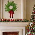 thumbnail image 4 of Christmas Wreaths with Red Bow for Front Door 11.8Inch Real Touch Artificial Norfolk Pine Wreath Xmas Reefs Christmas Decorations Greenery Garland for Wall Fireplace Farmhouse Indoor Outdoor Decor, 4 of 8