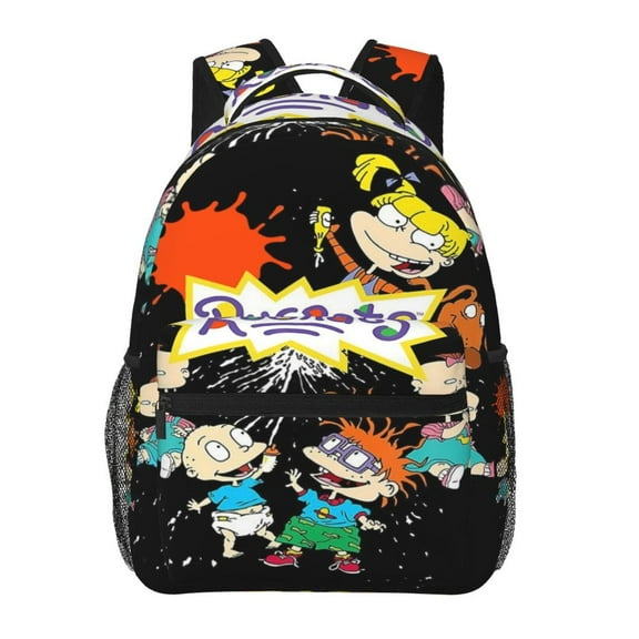 Cartoon Rugrats Backpack Toddler Backpac 15.7" Cute Travel Bag Funny Lightweight Backpack