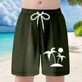 thumbnail image 2 of Gyexs Boys Swim Trunks Size 10-12 Quick Drying Beach Board Shorts Kids Floral Print Swim Trunk Swimsuit Hawaiian Beach Shorts Swim Shorts Z01-Army Green, 2 of 7