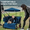 thumbnail image 3 of EVER ADVACNED SIDE-UNZIP WAGON STROLLER FOR 2 KIDS,BLUE, 3 of 11