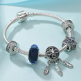 thumbnail image 3 of Pulsera de cuentas con dijes europeos para mujer, joyería hecha a mano, regalo, 3 of 5