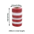 thumbnail image 3 of CuiLiyq Christmas Candy Color Red And White Striped Mesh Ribbon Rolls, DIY Christmas Tree Decorative Ribbon Ribbon Mesh, for Party Weddings Holiday Christmas Tree Decorations, 3 of 7