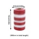 thumbnail image 3 of Hots Christmas Candy Color Red And White Striped Mesh Rolls Diy Christmas Tree Decorative Ribbon Ribbon Mesh, 3 of 7