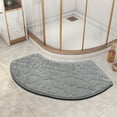 thumbnail image 4 of Low Pile Bathroom Rug and Mat, Super Absorbent and Machine Washable with Non-Slip Backing, for Shower and Toilet Area(Gray), 4 of 6