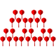 thumbnail image 1 of 5 Uds Plumas Y Ejes Integrados 2BA Tornillo en () Rojo, 1 of 4