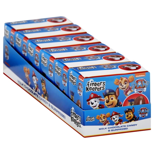 Finders Keepers Paw Patrol Milk Chocolate Egg & Toy Surprise (Pack Of 6 ...