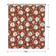 thumbnail image 5 of Pioneer Flower Floral Print Pattern Shower Curtain 72"x84", Bathroom Decorative Shower Curtain Set with 12 Hooks, Waterproof Washable, 5 of 6