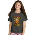 thumbnail image 4 of Will Trade Sister for Pizza Joke Crewneck T Shirts Boy Girl Teen Brisco Brands XS, 4 of 6