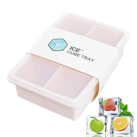 

Tfalo Ice Cube Tray Silicone Ice Tray Bar Pudding Jelly Chocolate Making Mold 6 Ice Cubes With Lid Easy Demoulding