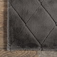 thumbnail image 4 of nuLOOM Amy Casual Faux Rabbit Machine Washable Area Rug, 7' 6" x 9' 6", Gray, 4 of 9