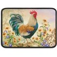 thumbnail image 2 of 2Pcs Kitchen Mats for Floor Antifatigue 2 Pieces Farmhouse Rooster Theme Kitchen Mats for Bathroom Non Slip Waterproof Standing Kitchen Runner Mats 17\u201dx24\u201d+17\u201dx48\u201d, 2 of 6