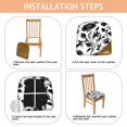 thumbnail image 4 of Pioneer Flower Seat Covers for Dining Room Chairs Set Of 4,Stretch Printed Washable Chair Seat Cover with Elastic Ties and Button,Removable Waterproof Couch Cushion Covers, 4 of 6