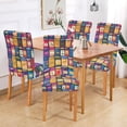 thumbnail image 2 of Yayeee 2 Pack Dining Chair Covers Stretch Parson Chairs Slipcovers Seat Protector, Blue Jam, 2 of 6