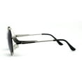 thumbnail image 4 of Lunettes de Soleil Rétro pour Femmes à Visière Latérale avec Lentille Ronde Ronde Argent Noir, 4 of 4