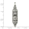 thumbnail image 3 of Auriga Fine Jewelry 925 Sterling Silver Solid Antiqued Mezuzah Pendant for Women (L - 42.21 mm, W - 8.89 mm), 3 of 6