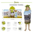 thumbnail image 4 of Shrek Kids Bath Hooded Towel, Cotton, 4 of 7