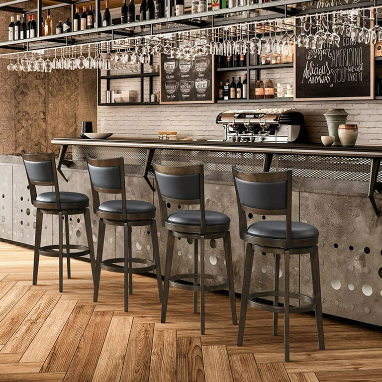 TrumanPick 34 Inch Counter Height Bar Stool Set of Swivel