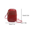 thumbnail image 2 of Bolso Hombro Pequeño Cruzado Cuerpo para Mujeres Correa Cuero Ajustable Con Billetera Sólida Bolsillo Viajar Por, 2 of 9