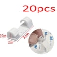 thumbnail image 1 of 16/20pcs Cable Clips Organizer Desktop Cable Organizer Self Stick Wire Manager Cord Holder Fixed USB Charging Line Clamp Winder White-20PCS, 1 of 6