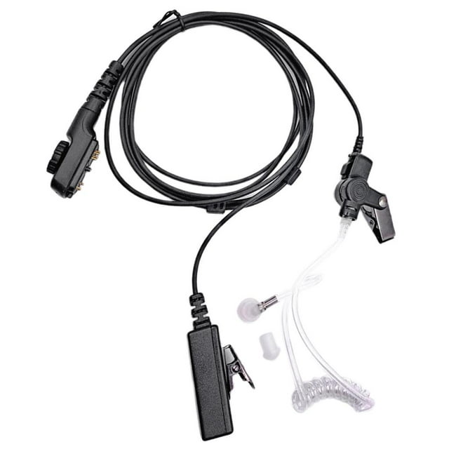 Miulika Earpiece Air Acoustic Tube with MIC in-Ear Headset for Radios