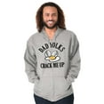 thumbnail image 3 of Funny Dad Joke Yolks Crack Me Up Zip Hoodie Sweatshirt Men Brisco Brands S, 3 of 6